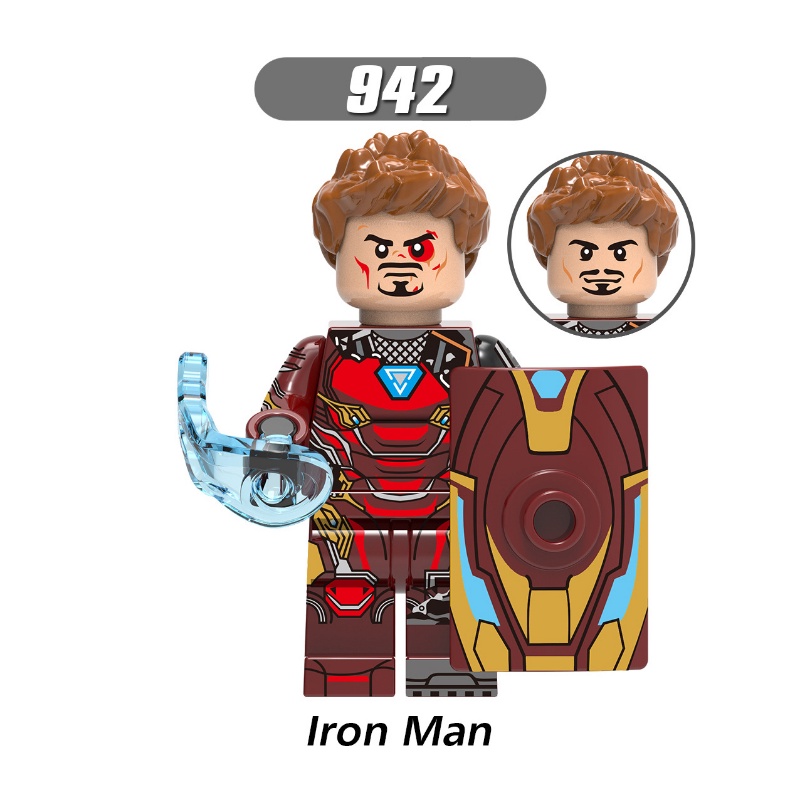 Mainan Action Figure Groot Minifigures Vision Falcon Iron Man War Machine Soldier Bucky Marvel X0217 Untuk Hadiah