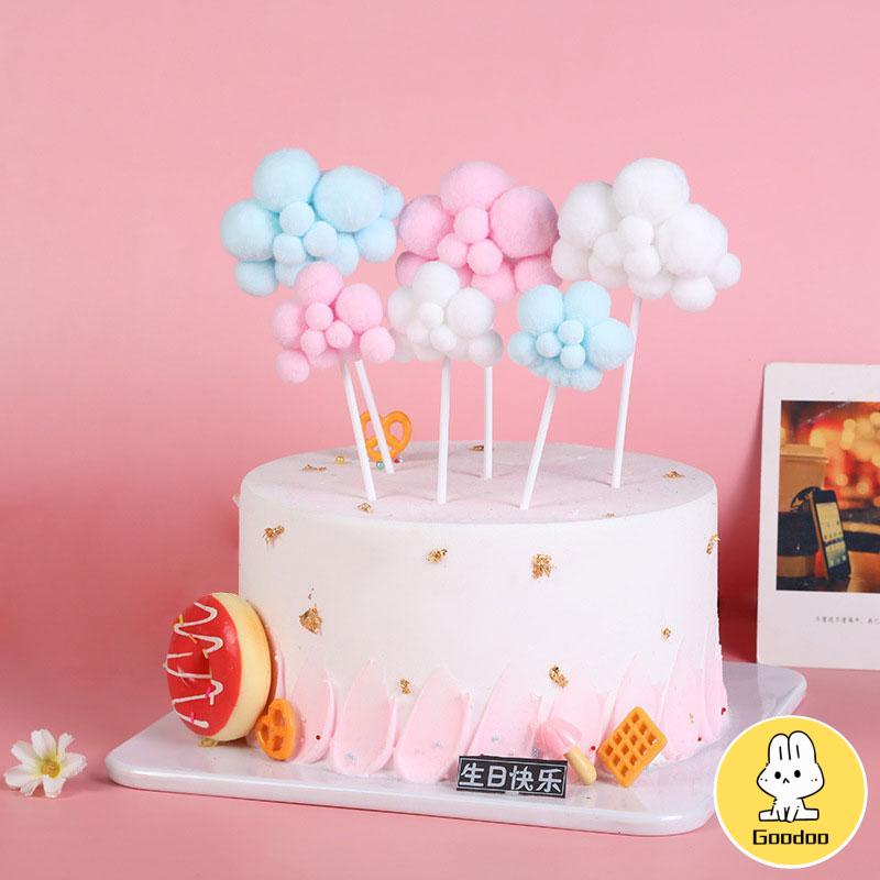 Topper Kue Awan &amp; Balon Udara 3d Untuk Dekorasi -Doo