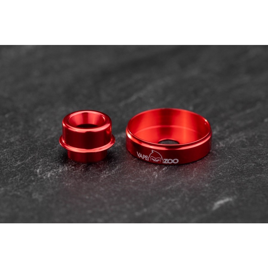 Spare Part Legal RDA Widebord DripTip + Katchring Alumunium Polished