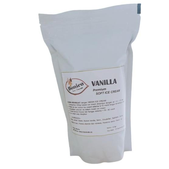 

LANGSUNG CHECKOUT 8633 BONICO VANILLA SOFT ICE CREAM POWDER 500gr PREMIUM RESTO bubuk es krim mesin VANILA cone frizco ㆊ