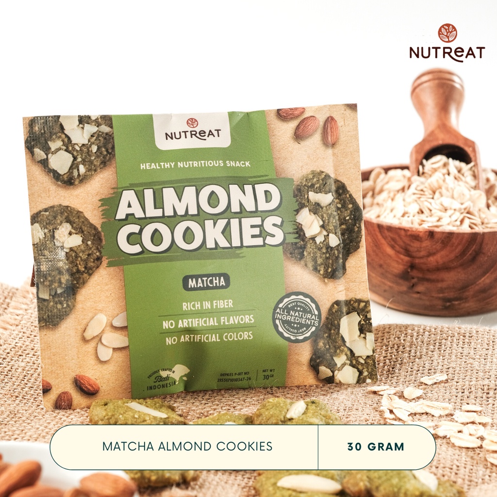 

Nutreat Almond Cookies - Matcha