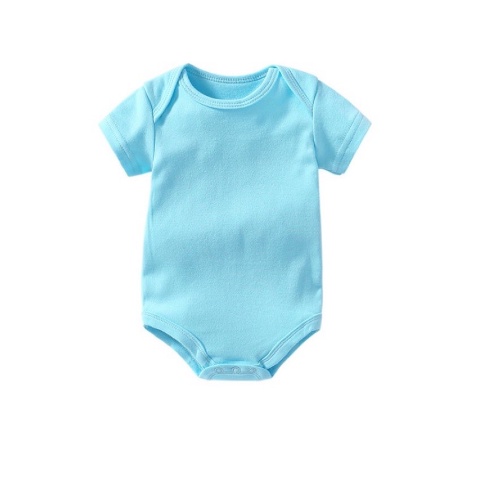 Jumper Pendek Polos Bayi / Jumper Baju Bayi Lengan Pendek Bodysuits Katun Polos Jumpsuit Baby