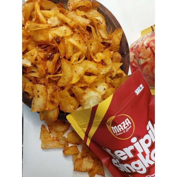 

Keripik singkong pedas pedes 80gr MAZA cookies n' snack