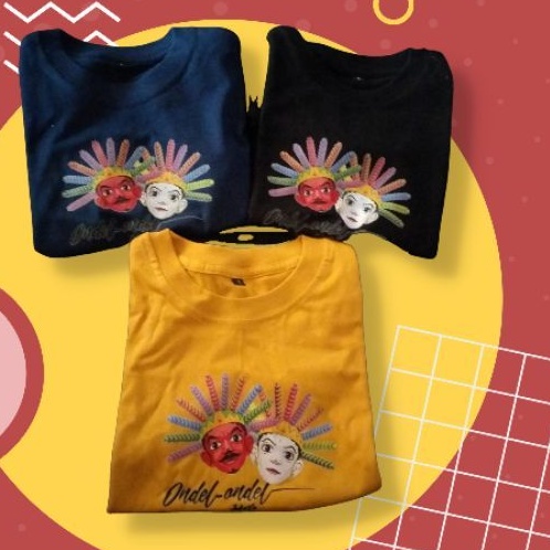 kaos ondel2 anak bahan tebal dan adem