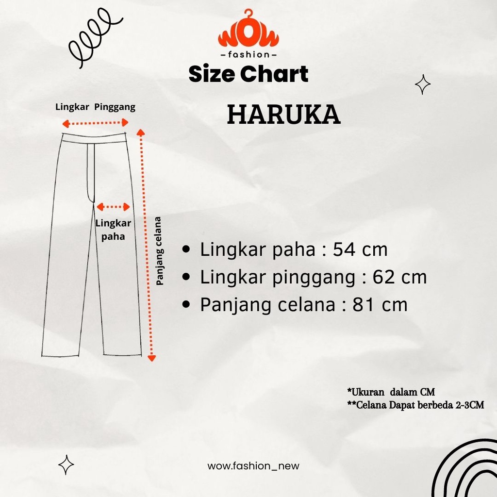 HARUKA PANT TWILL STRETCH HQ - CELANA PANT WANITA