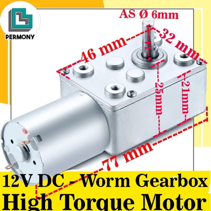 Gearbox Motor Dc Worm Gear Box High Torque Jgy370
