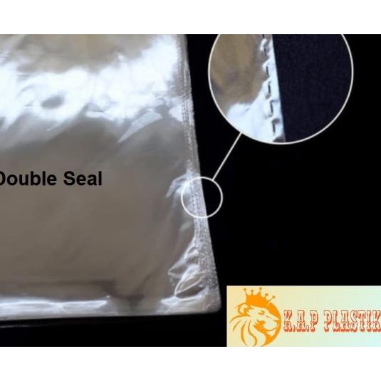 

PLASTIK OPP DOUBLE SEAL UK. 40 X 42 CM / TEBAL 04 / ISI 100 PCS