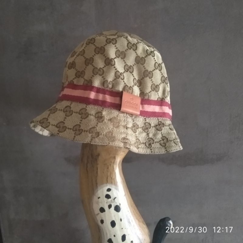 gucci kids fedora bucket  canvas hat preloved