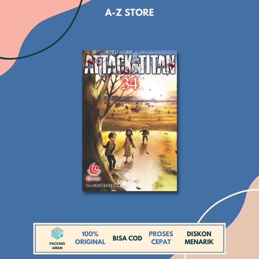 Komik Attack On Titan Vol 26-34 | Hajime Isayama