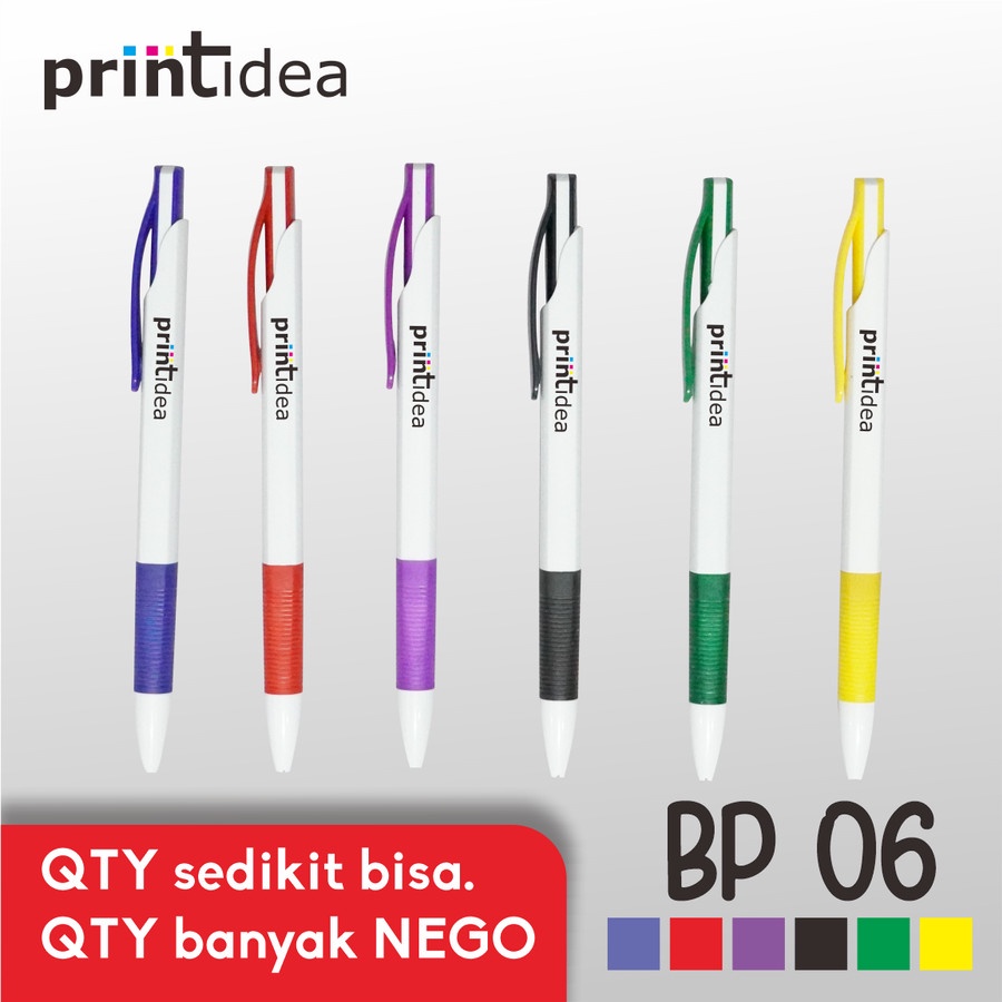 

Custom Pen Pulpen Plastik Ball Point Pelangi Promosi Souvenir Seminar Kit