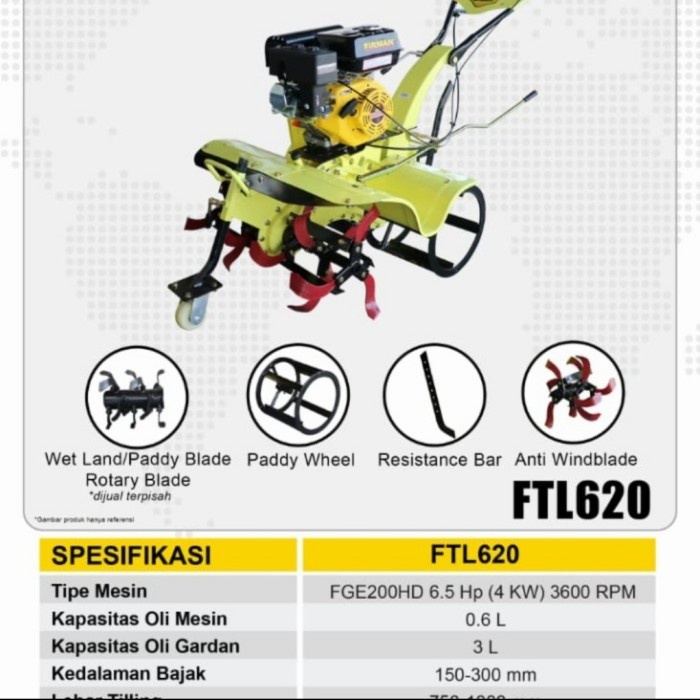 CULTIVATOR FIRMAN FTL 620