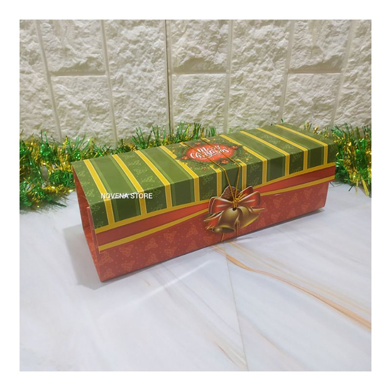 

BOX KOTAK NATAL BOLU GULUNG DUS KEMASAN KUE HAMPERS MERRY CHRISTMAS-X'MAS2218