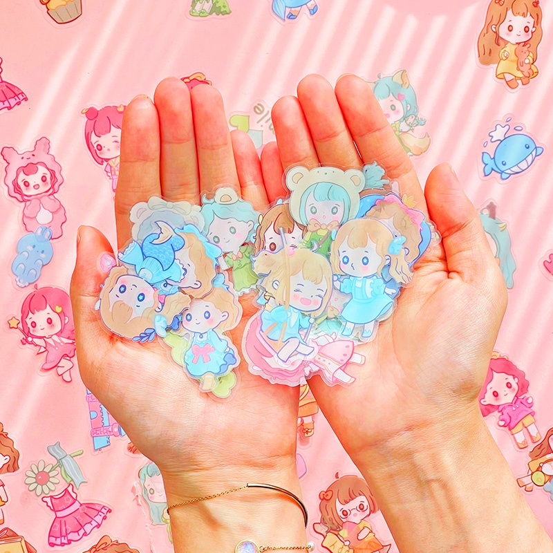 40pcs Stiker Motif Kartun Coco Fairy Anti Air Untuk Dekorasi Meja