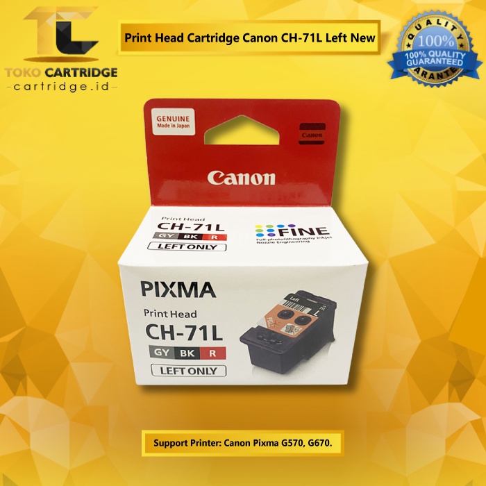 Head Cartridge CH 71L CH71L CH-71L Lieft CH 71R CH71R CH-71R Right Printer G570 G670 Original