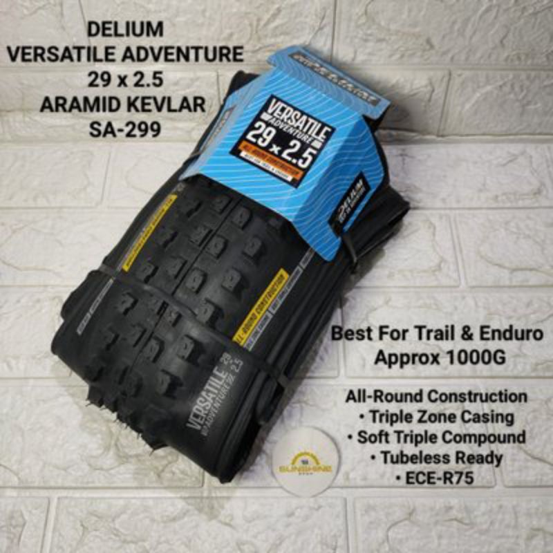 Ban Luar 29 DELIUM Tire Aramid Kevlar 29x2.5 VERSATILE ADVENTURE Best For Trail And Enduro