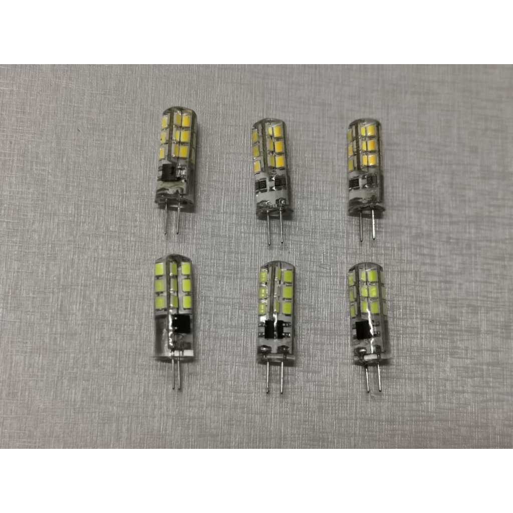 Lampu Halogen Kacang LED G4 3w 12V/220V Kaki Tusuk Bohlam
