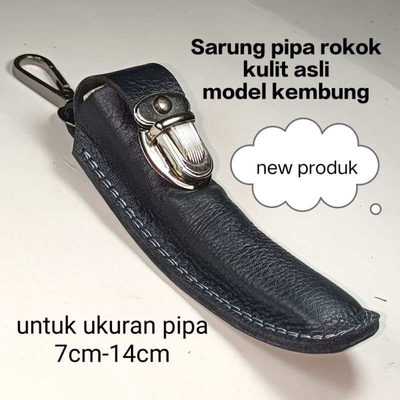 sarung pipa rokok kulit asli