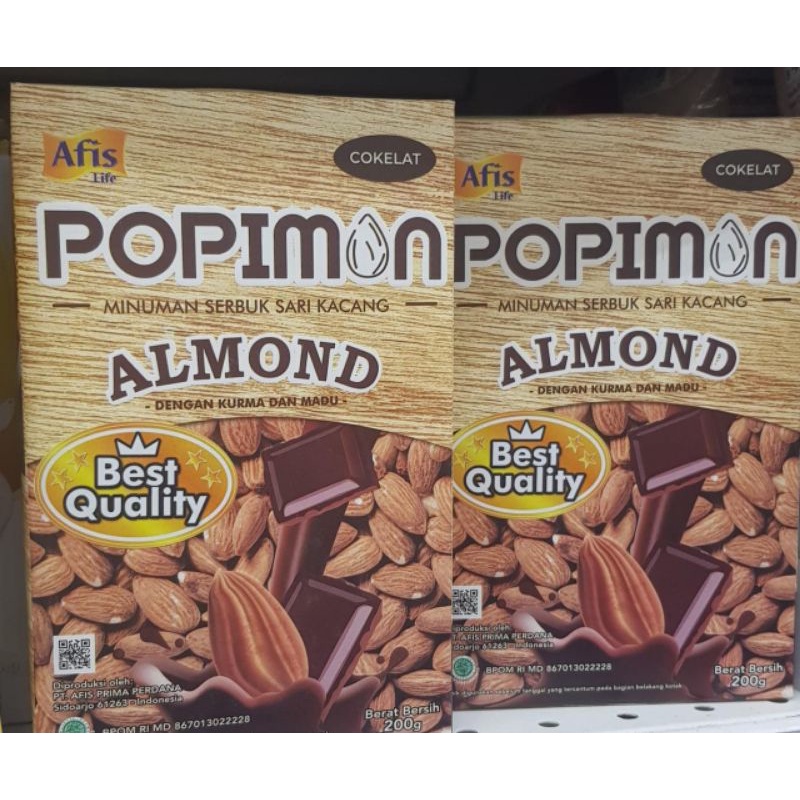 

popimon minuman serbuk sari kacang almond