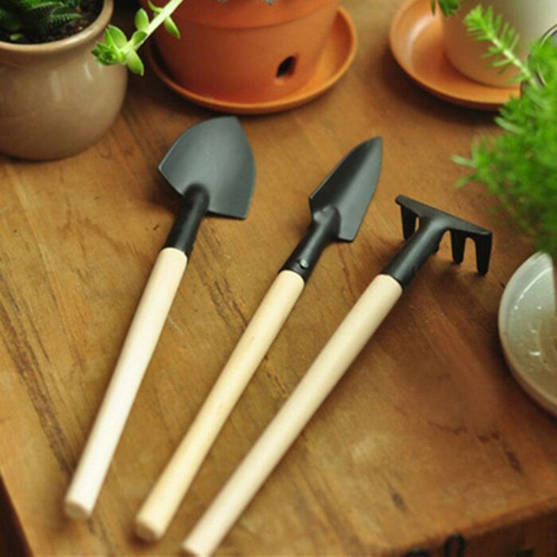 Set Sekop Mini Tanaman Sekop Sedokan Mini Tanaman Hias 3 Buah Gardening Tools 3 PCS