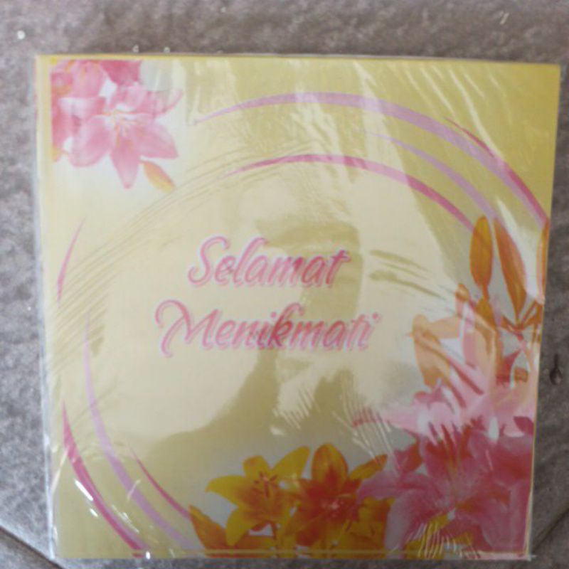

Kertas selamat makan ukuran 20*20