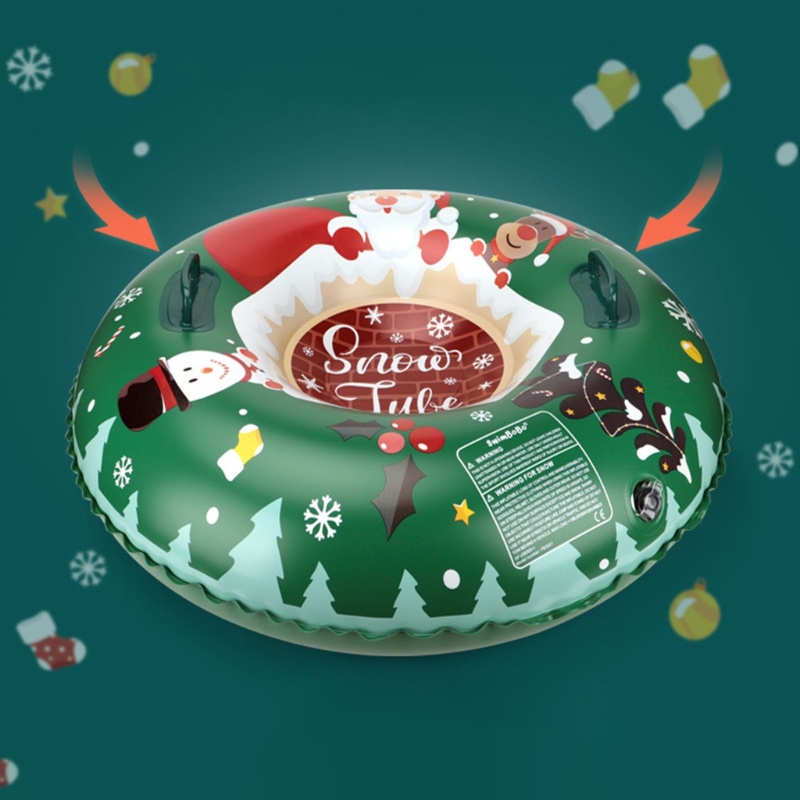 Tabung Salju Model Tiup Bahan PVC Ukuran 35 Inci 0.5mm Untuk Anak Dan Dewasa