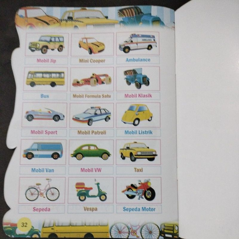 buku seri paud mewarnai trasportasi full colour 32 halaman 19x27cm