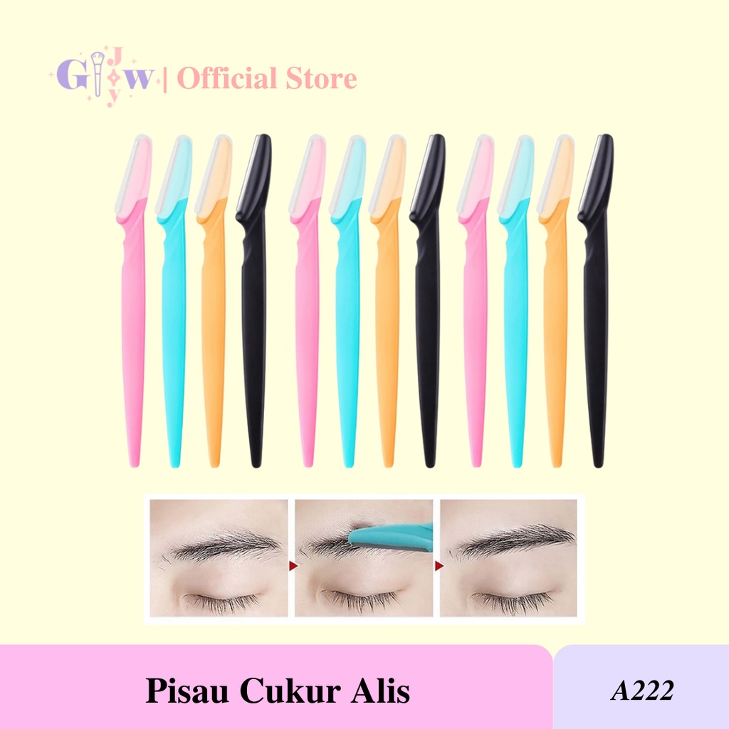 A222 PISAU CUKUR ALIS alat penghilang bulu rambut kecantikan perawatan shaving cukur grooming waxing pria wanita cewe cowo cewek cowok murah warna warni make up bulu mata mua termurah plastik stainless wajah ketiak ketek underarm tangan kaki lengan