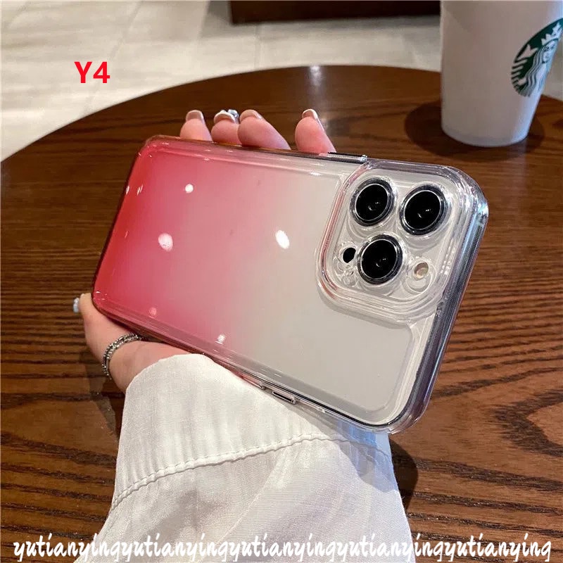 Soft Case TPU Motif Cat Air Warna Gradasi Untuk IPhone 14 Plus 11 7 8 Plus XR 7plus 8Plus 14Pro Max