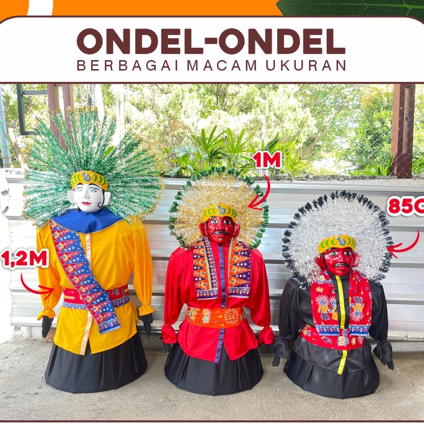 Ondel ondel 85 cm ( masuk anak-anak umur 2-3 tahun )