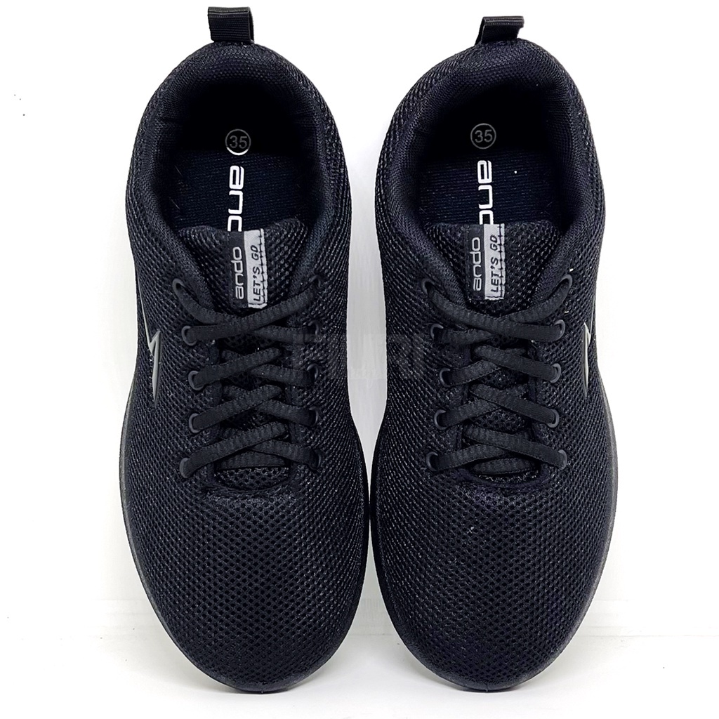 FIURI - ANDO ORIGINAL - LIAM PINO SIP 21 33-43 FULL HITAM - SNEAKERS SPORT KANVAS SOL KARET ANAK LAKI-LAKI - SEPATU KETS PRIA DEWASA - SEPATU OLAHRAGA LARI FITNES SENAM KERJA KULIAH SEKOLAH SD SMP SMA BERTALI COWOK MURAH PROMO DISKON BONUS KAOS KAKI