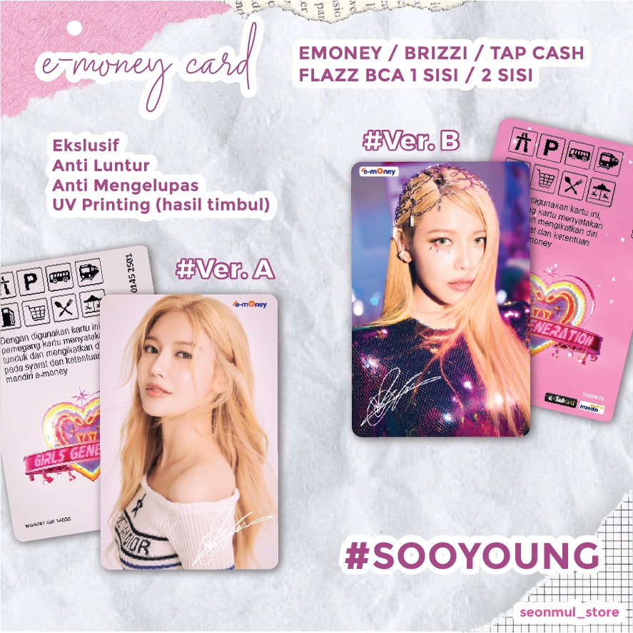 TERMURAH !!! EMONEY /FLAZZ / SNSD FOREVER ONE / GIRLS GENERATION FOREVER ONE