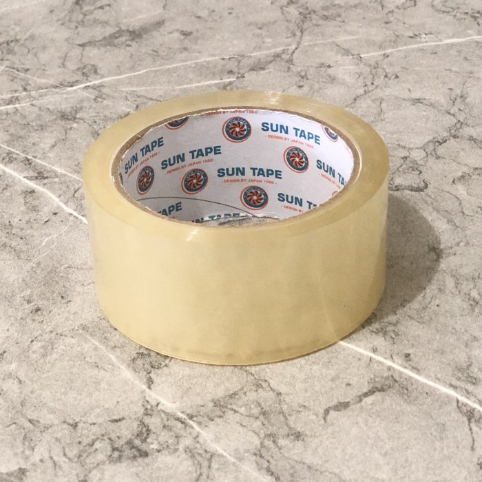 

Lakban Sun Tape 2" 2 inch 100 yard 100y Isolasi Bening Transparan