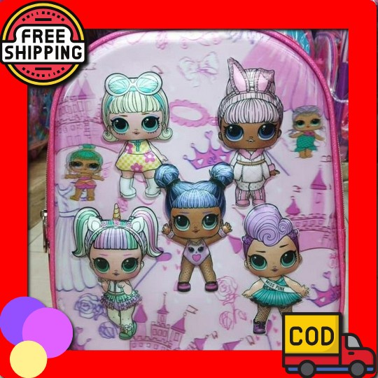 Tas Troli Anak Perempuan Karakter Tas Dorong Tk Sd - Tas Anak Tas Roda Anak Cewek Tas Roda Anak Trol