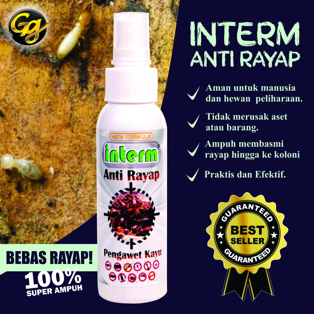Obat Pembasmi Rayap & Serangga Interm, Obat Rayap Paling Ampuh, Obat Rayap Kayu Semprot