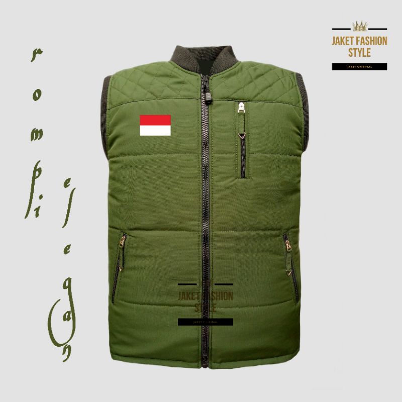 Jaket Rompi Pria Pengendara Motor Touring Pelindung Dada Anti Angin / Jaket Rompi Olahraga Outdoor /