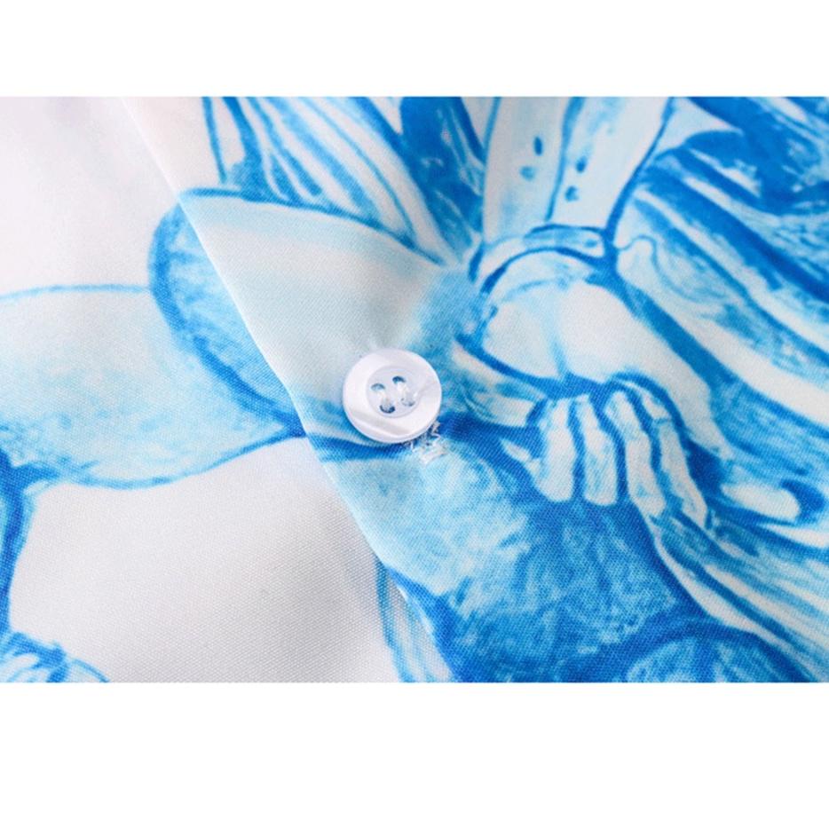 TERLARIS Dark Icon Printed Hawaiian Shirt Men Summer Vintage Polo Shirt Street Fashion Men's Shirts