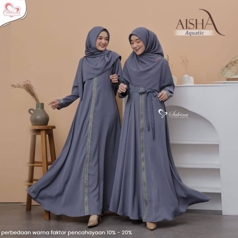 Aisha Dress by Salvina Hijab | Abaya Aisha Polos | Original