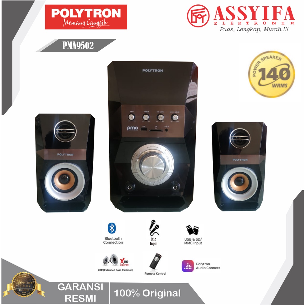 SPEAKER AKTIF POLYTRON PMA 9502 | PMA 9503 | PMA9505 | PMA9507 SPESIAL PROMO NEW GARANSI RESMI 100% ORIGINAL