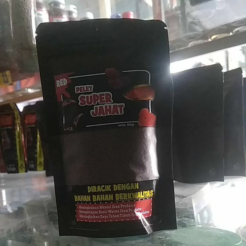 pelet ikan super jahat varian red 50gr