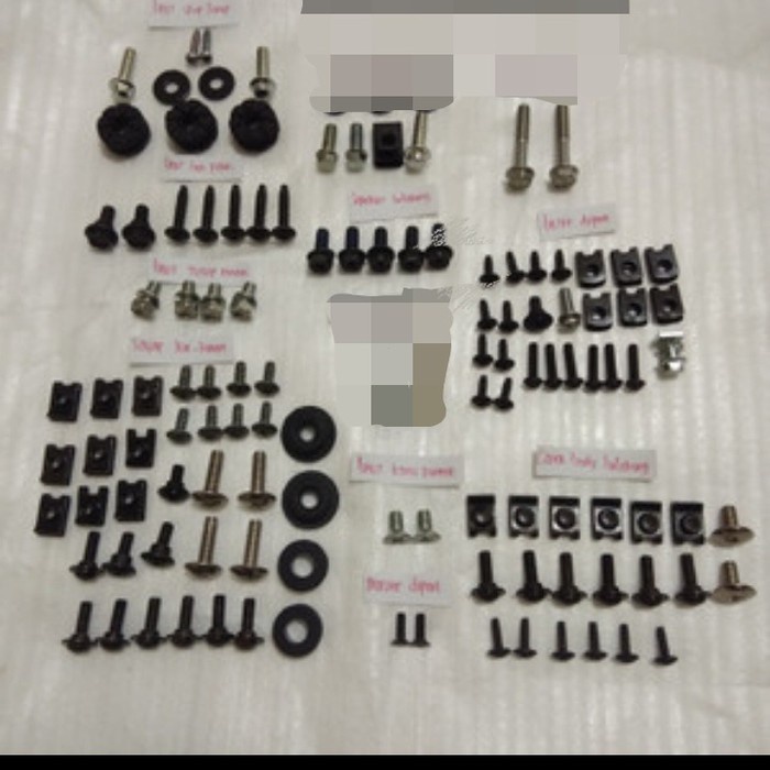 baut lengkap full body motor supra x125 2007_2010