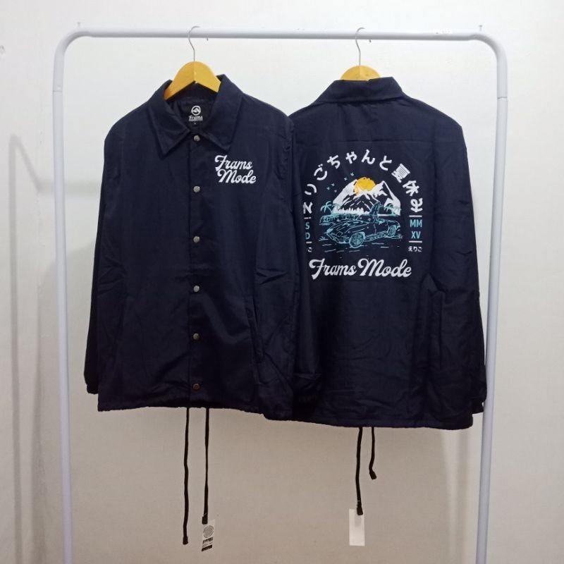 COACH JACKET CAMPING CLUB FRAMS MODE NAVY BLUE