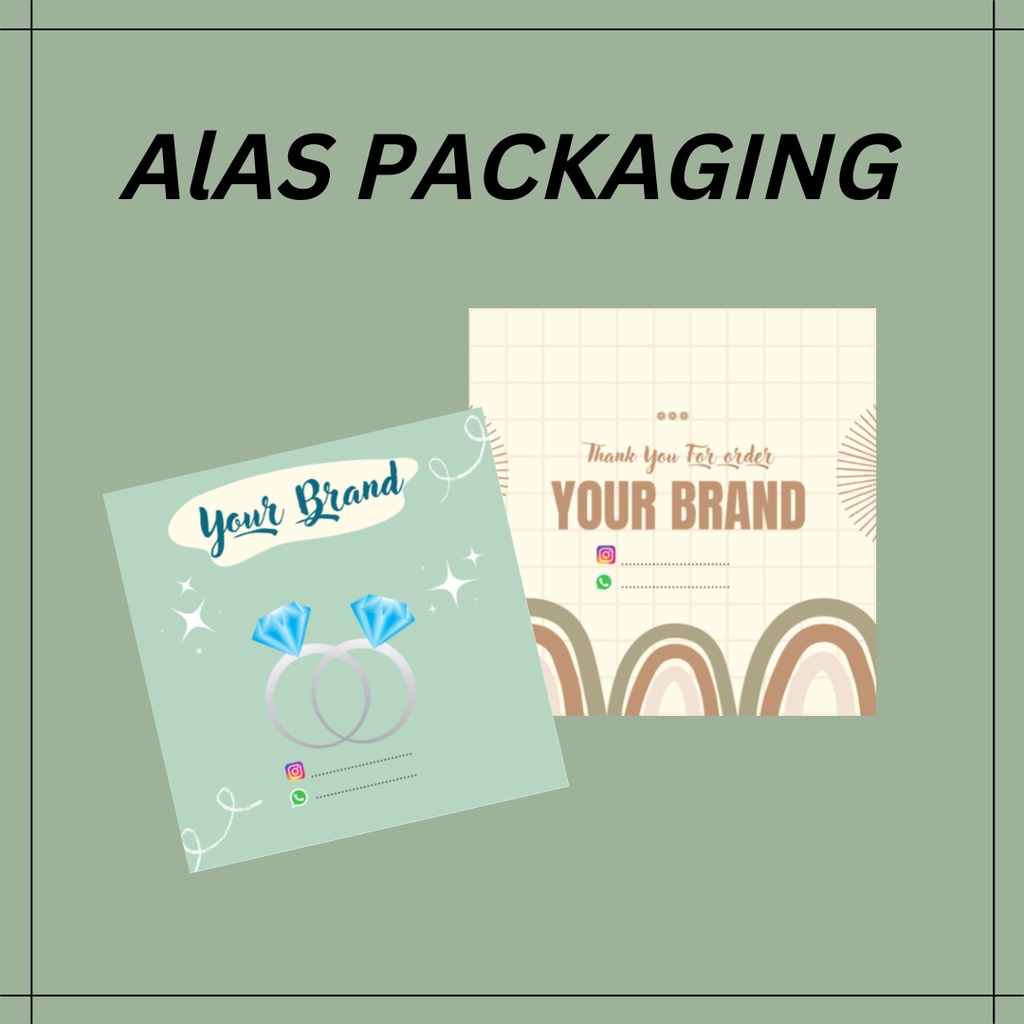 

[Ivory 260] Alas Packaging - Custom Packaging - Kemasan Aksesories - Alas Strap Mask - Kalung Anting - Alas Masker