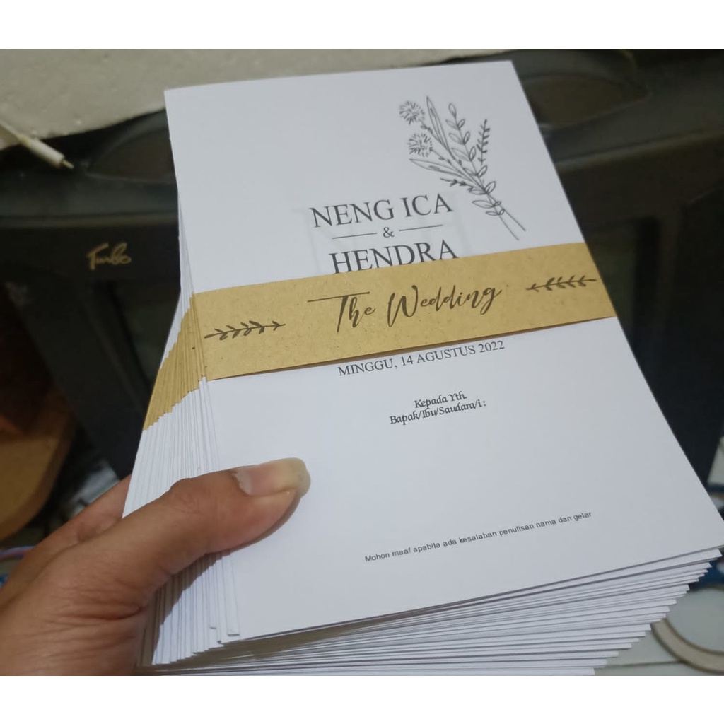 

Undangan Pernikahan Sabuk Dengan Desain Elegan Dan Unik