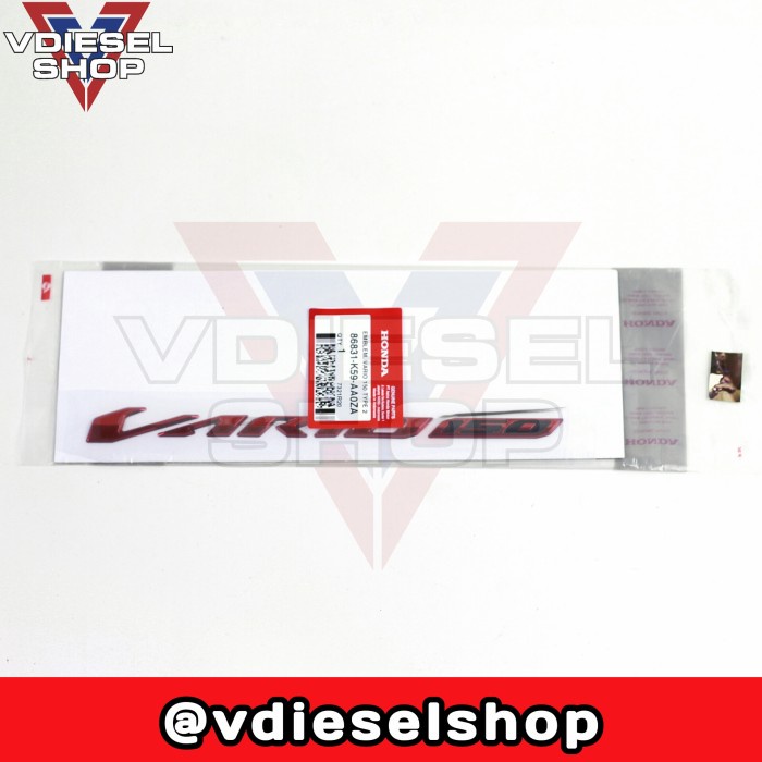 Emblem 3D Honda Vario 150 New Merah Original 86831K59Aa0Za