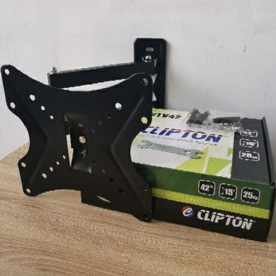 Bracket TV LED LCD 14&quot; - 32&quot; - 42&quot; 24in 32in 42in Clipton Gantungan TV Butterfly Plasma