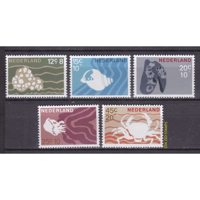 

0369 Perangko Belanda 1967 Charity Stamps 5v Mnh