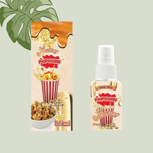 Kanzo - Parfum Body Mist Popcorn 30ml / Parfum Popcorn Caramel 30ml Unisex / Body Mist Popcorn 30ml