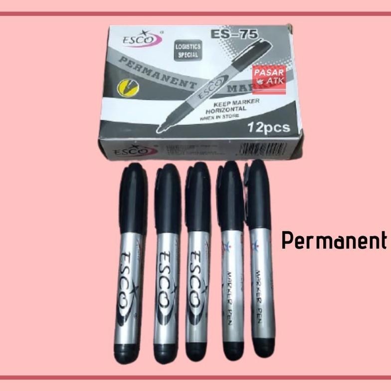 

Spidol Hitam Permanen ESCO ES-75 / Permanent Marker Blck ESCO | DN