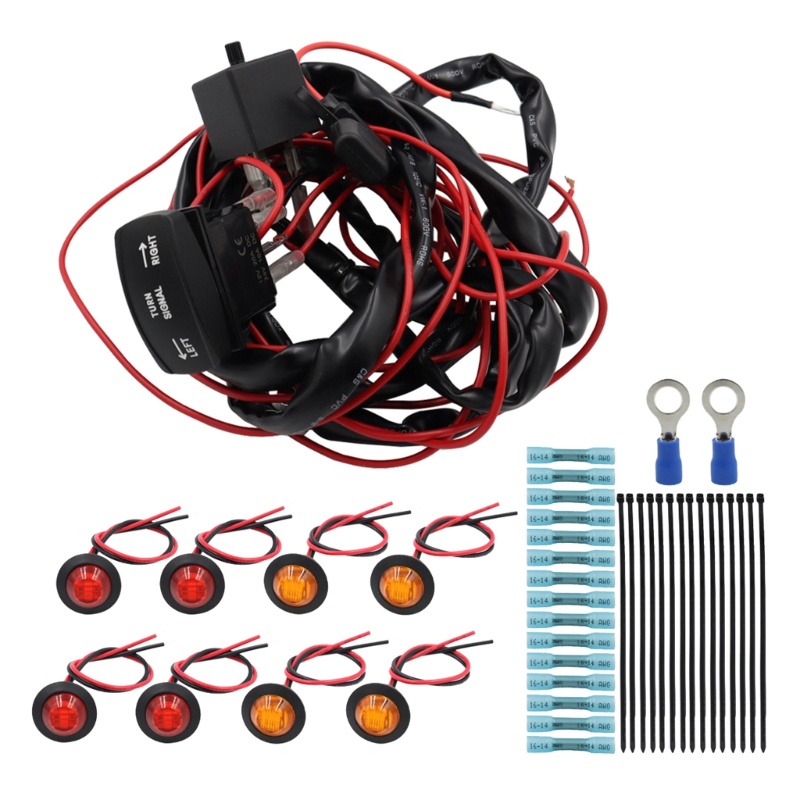 Zzz Saklar Rocker Switch Lampu Sein Led 12V Dengan Klakson Untuk ATV UTV
