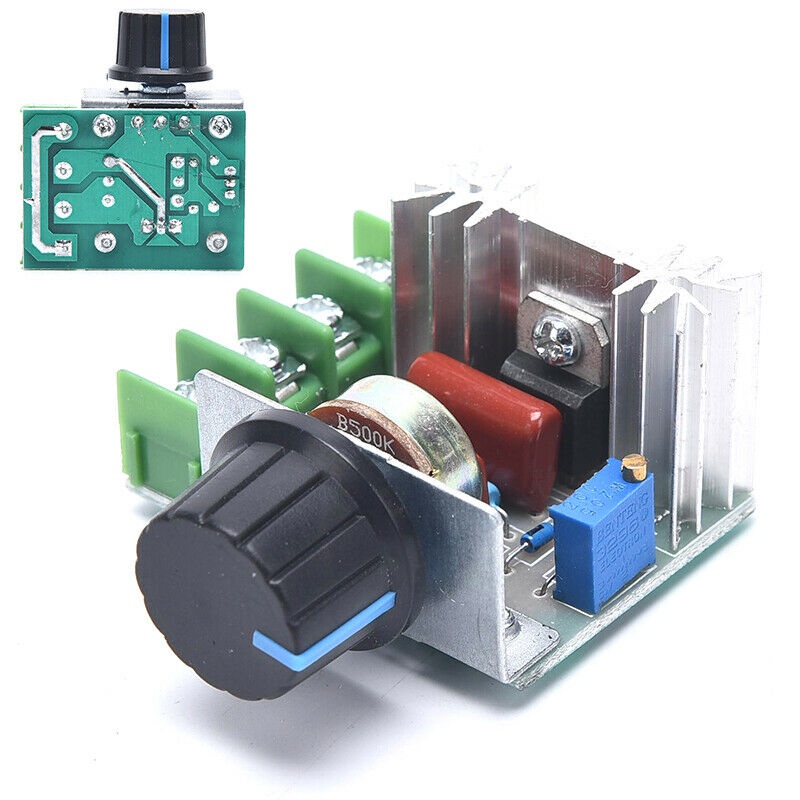 Dimmer 220V AC 2000W Speed Controller Switch Voltage Regulator Motor AC Heater Lampu